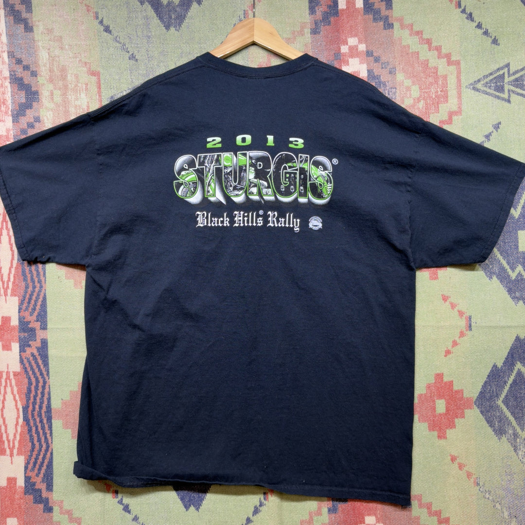 2013 Sturgis Skeleton Vintage T Shirt Size XXL