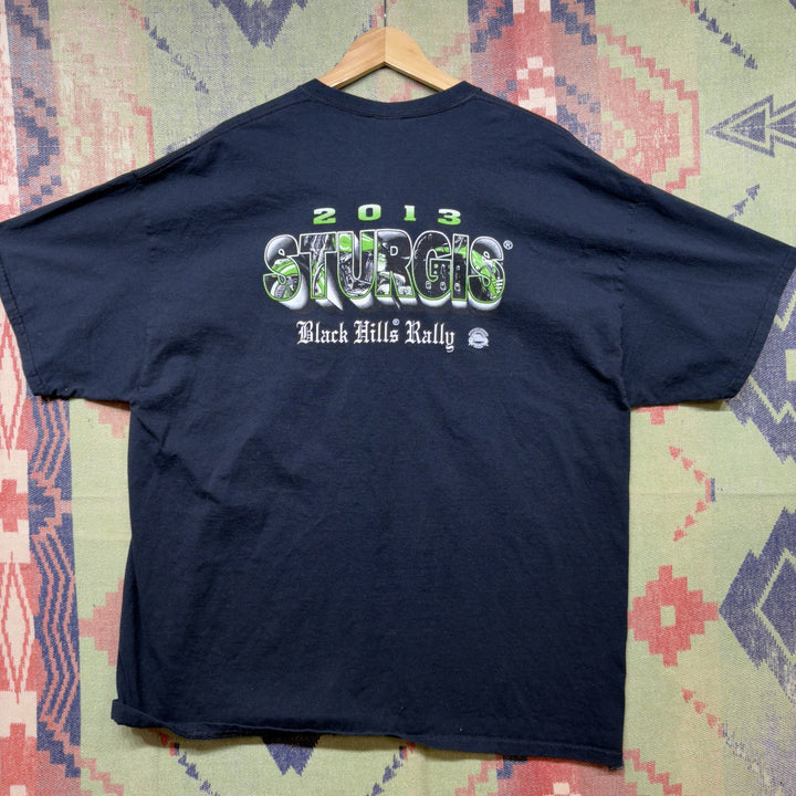 2013 Sturgis Skeleton Vintage T Shirt Size XXL
