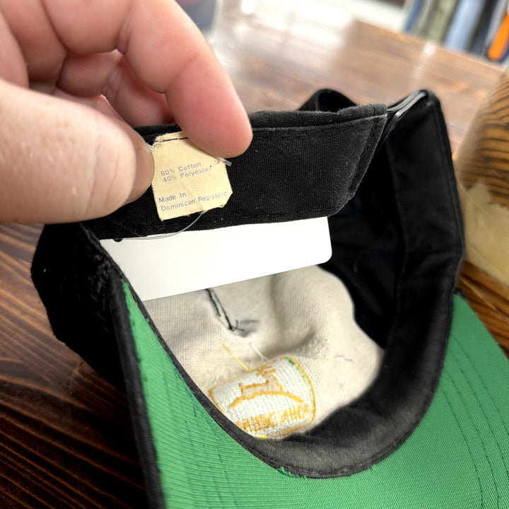 Vintage John Deere Dave White Implement Snapback Hat
