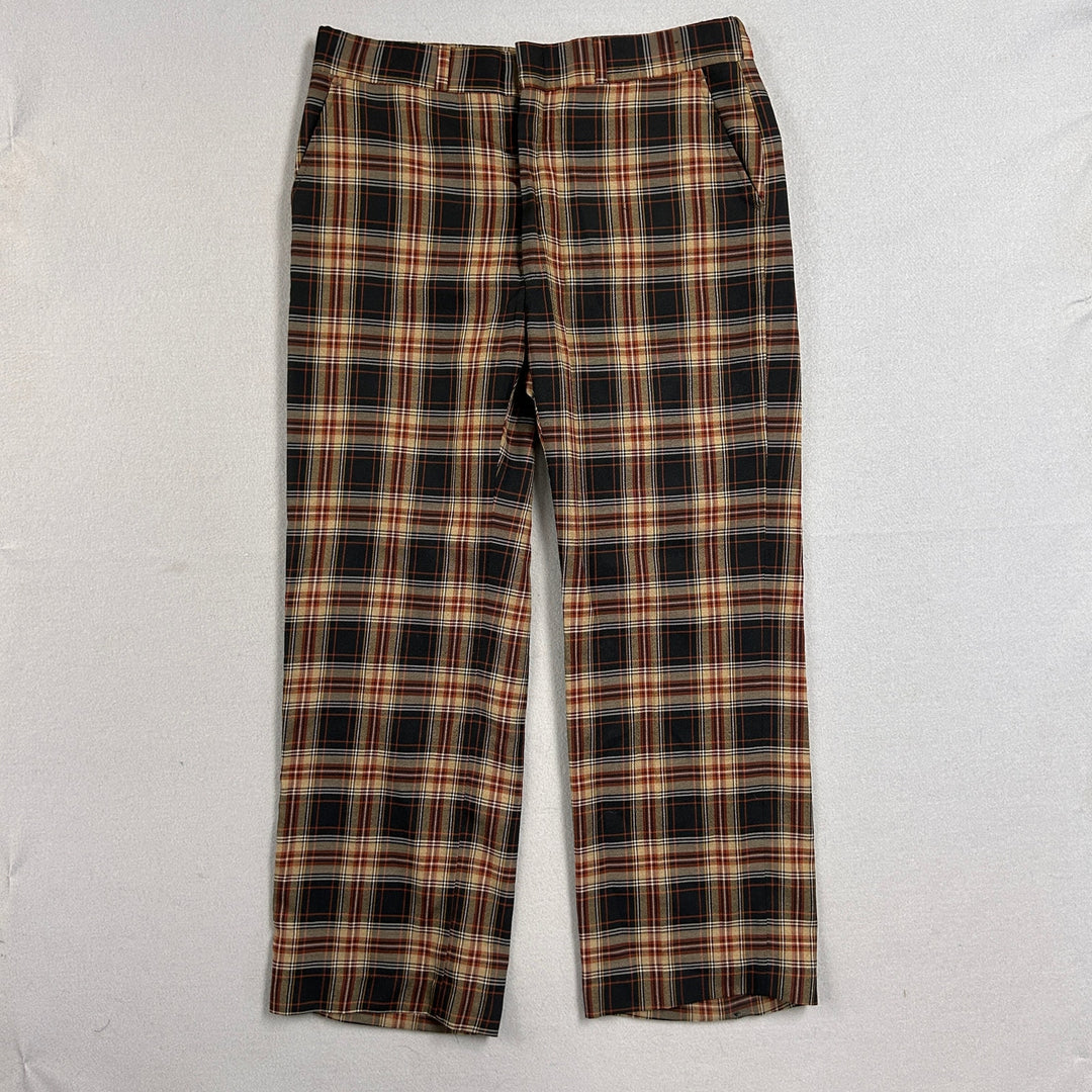 Vintage Haggar imperial Plaid Trouser Pants Size 38