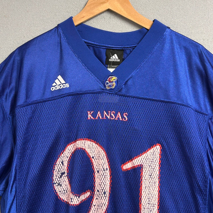Vintage Adidas Kansas Jayhawks Jake Laptad Jersey Size Medium