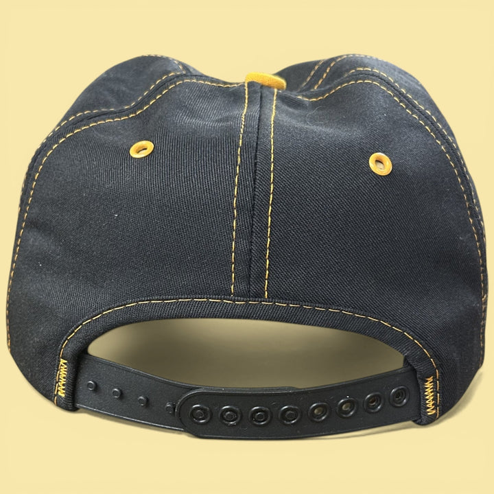 Vintage 80s K Products Black and Yellow Snapback Hat