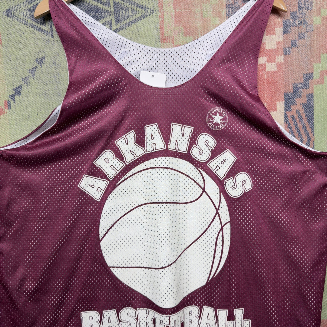 University of Arkansas Vintage Converse Reversible Jersey Size XL 90s