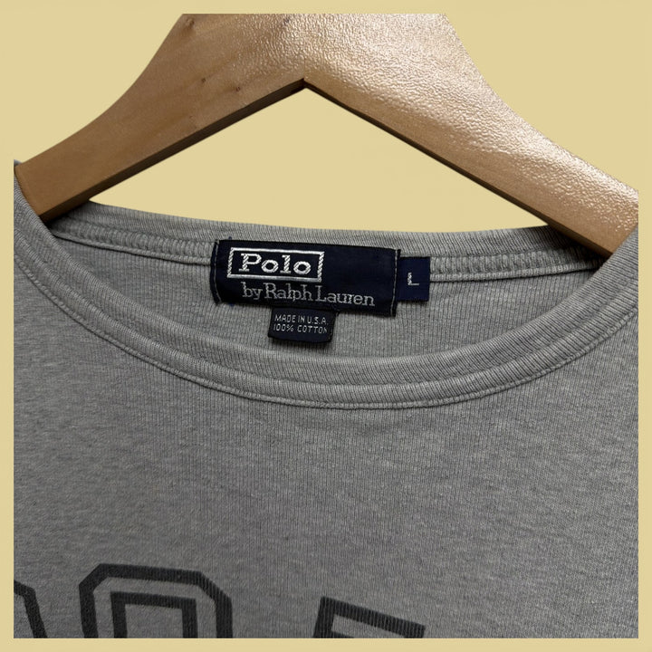 Vintage 90s Polo Ralph Lauren 3/4 Sleeve T Shirt Size Large