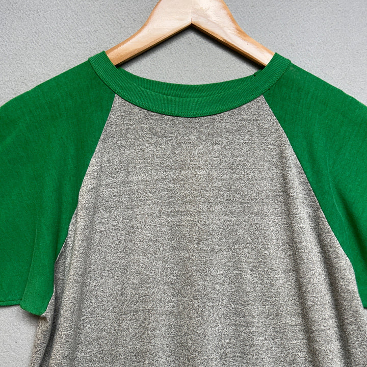 Vintage 80s Medallion Baseball T Shirt Size Large
