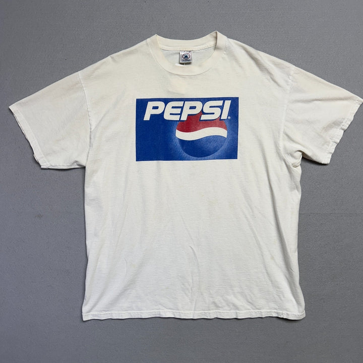 Vintage Y2K Pepsi Promo T Shirt White Size XL