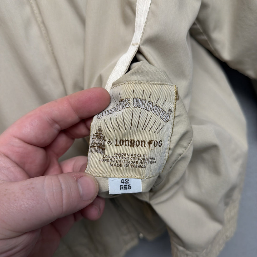 Vintage London Fog Reversible Windbreaker Jacket Size Large