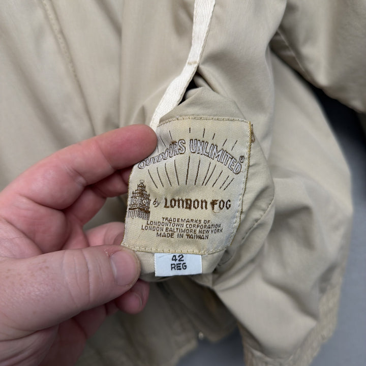 Vintage London Fog Reversible Windbreaker Jacket Size Large
