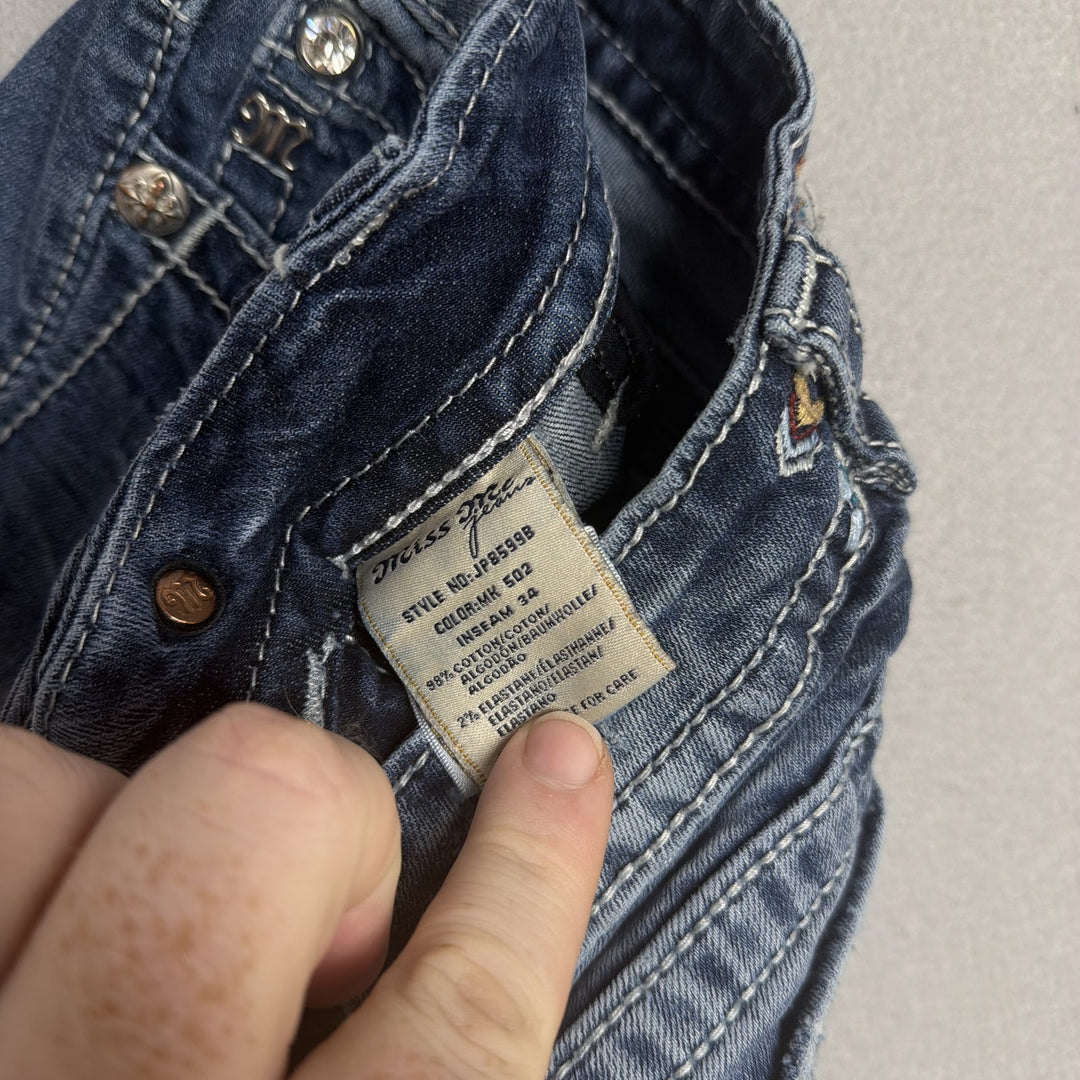 Vintage Miss Me Embellished Pocket Y2K Jeans Size 26