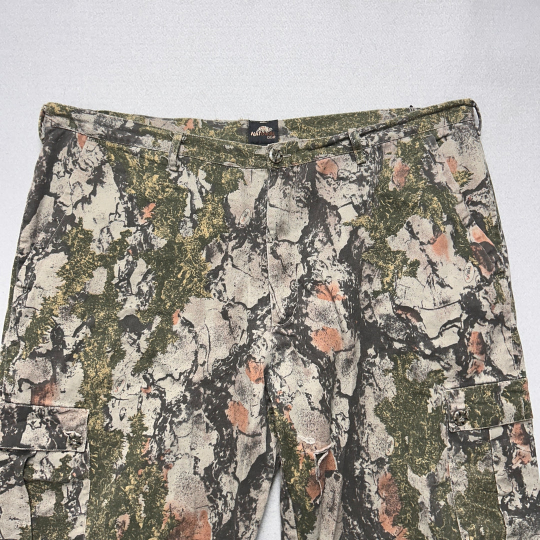 Vintage Natural Gear Camo Cargo Pants Size XXL