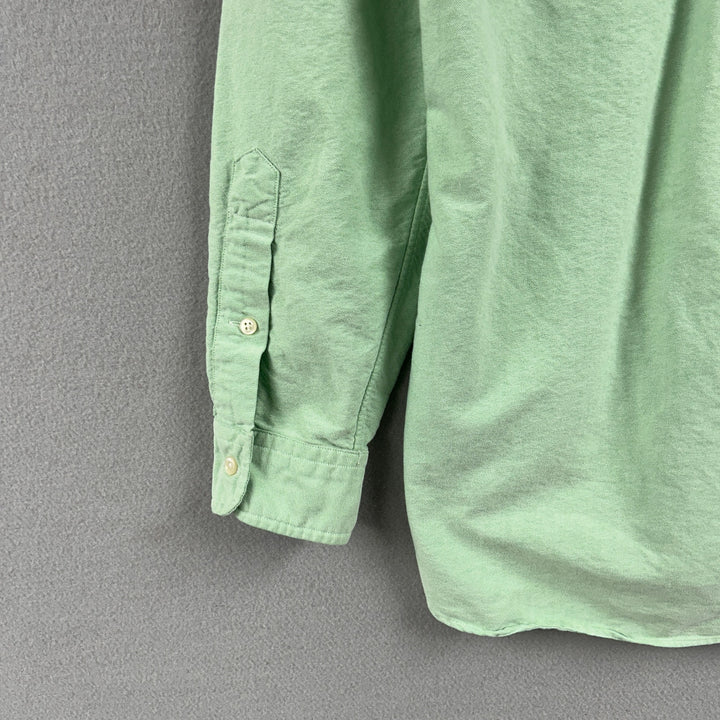Vintage Polo Ralph Lauren Green Classic Fit Button Down Shirt Size Small