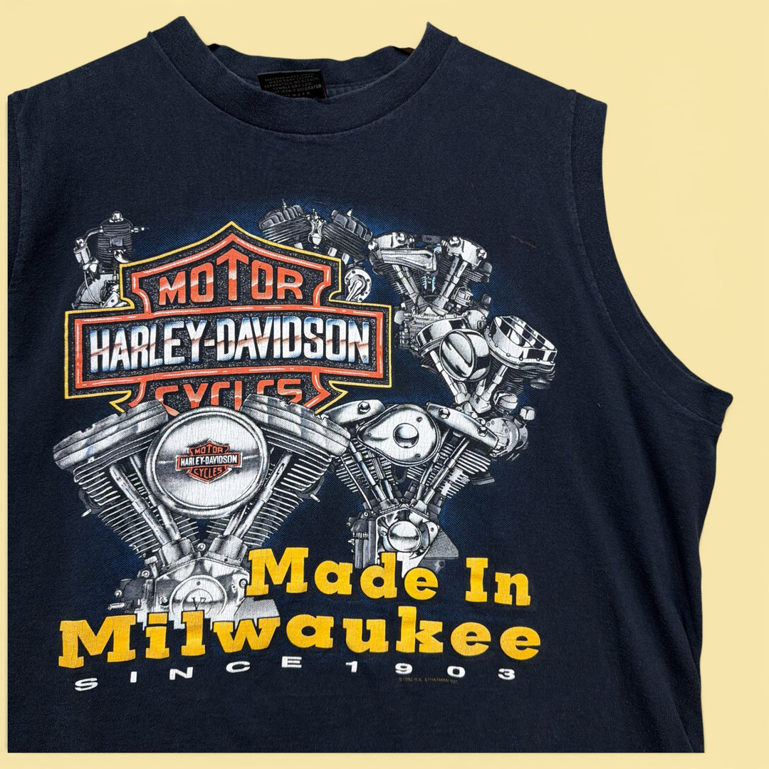 Vintage Harley Davidson Made in Milwaukee 90s  Tank Top Size XXL