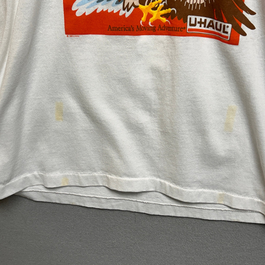 Vintage 1989 Uhaul Moving Montana Eagle Shirt Size Large