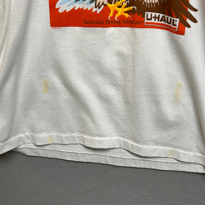 Vintage 1989 Uhaul Moving Montana Eagle Shirt Size Large