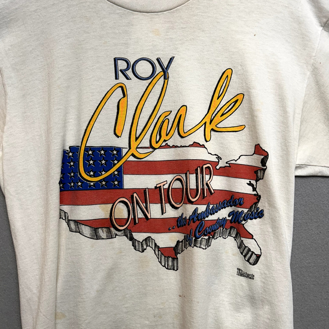 Vintage 90s  Roy Clark Tour T Shirt Size Large