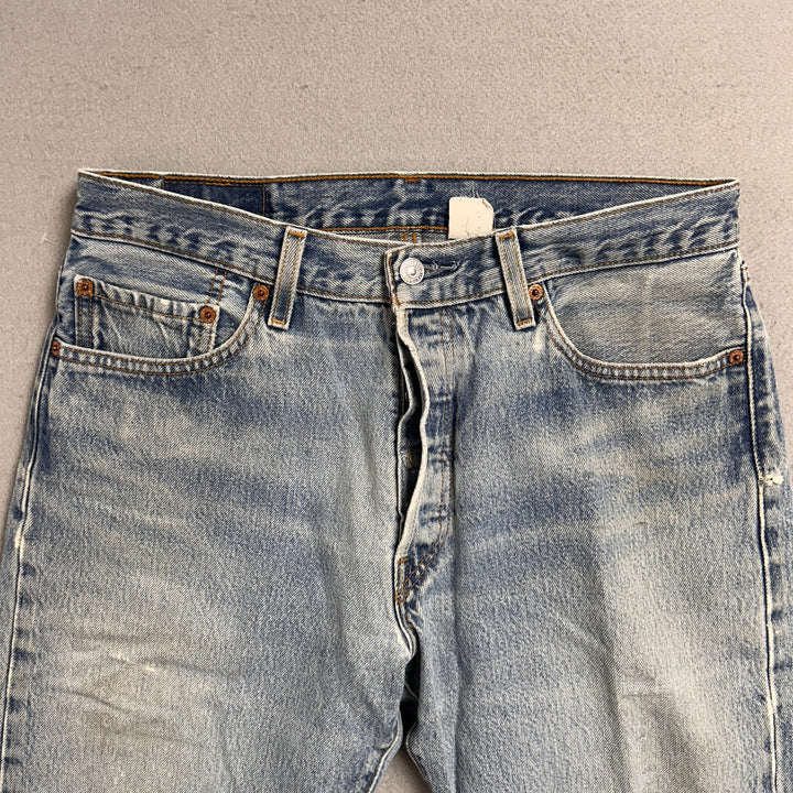 Vintage Levi's 501xx Light Wash Jeans Made in USA Men's 34x29