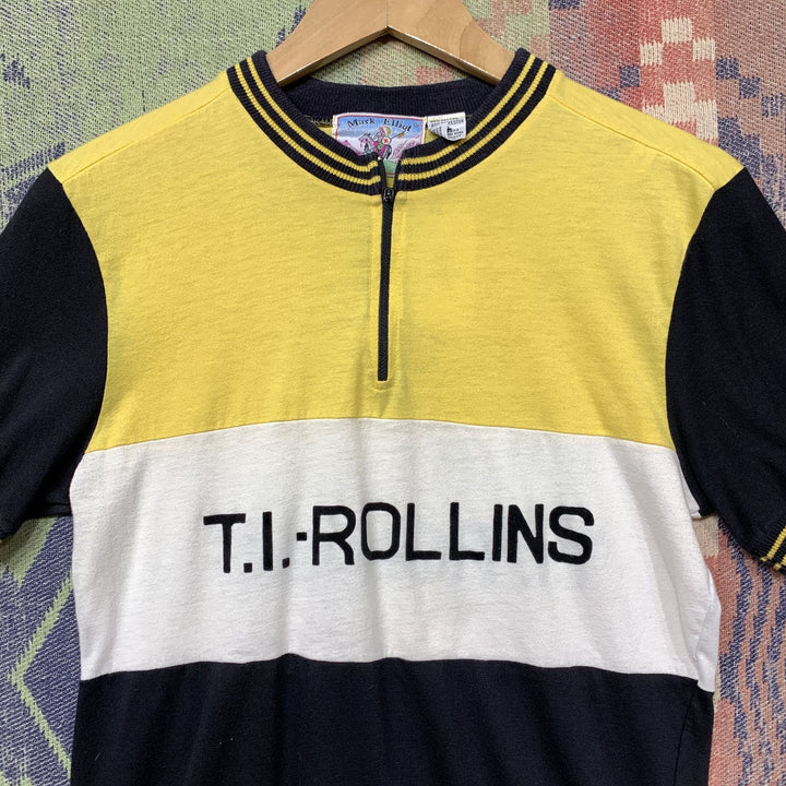 Mark Elliot T.I. Rollins Vintage Cycling T Shirt Small 80s