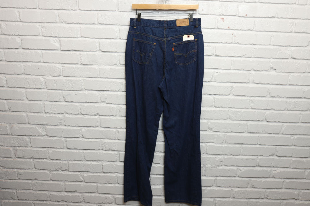 80s levis 514 embellished pocket dark wash jeans size 30/32