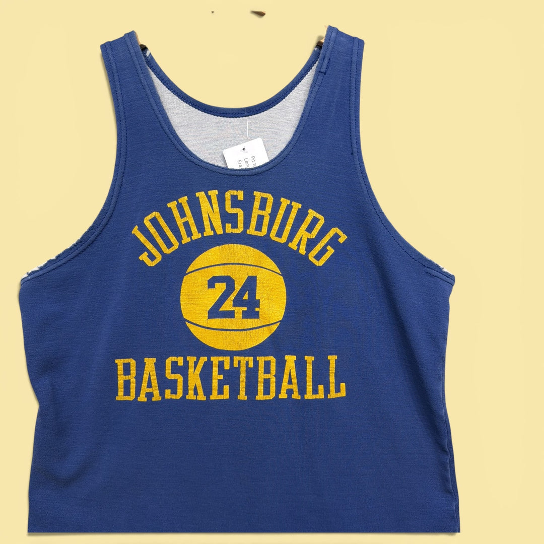 Vintage Russell Athletic  70s Johnsonburg Basketball Jersey Size Large