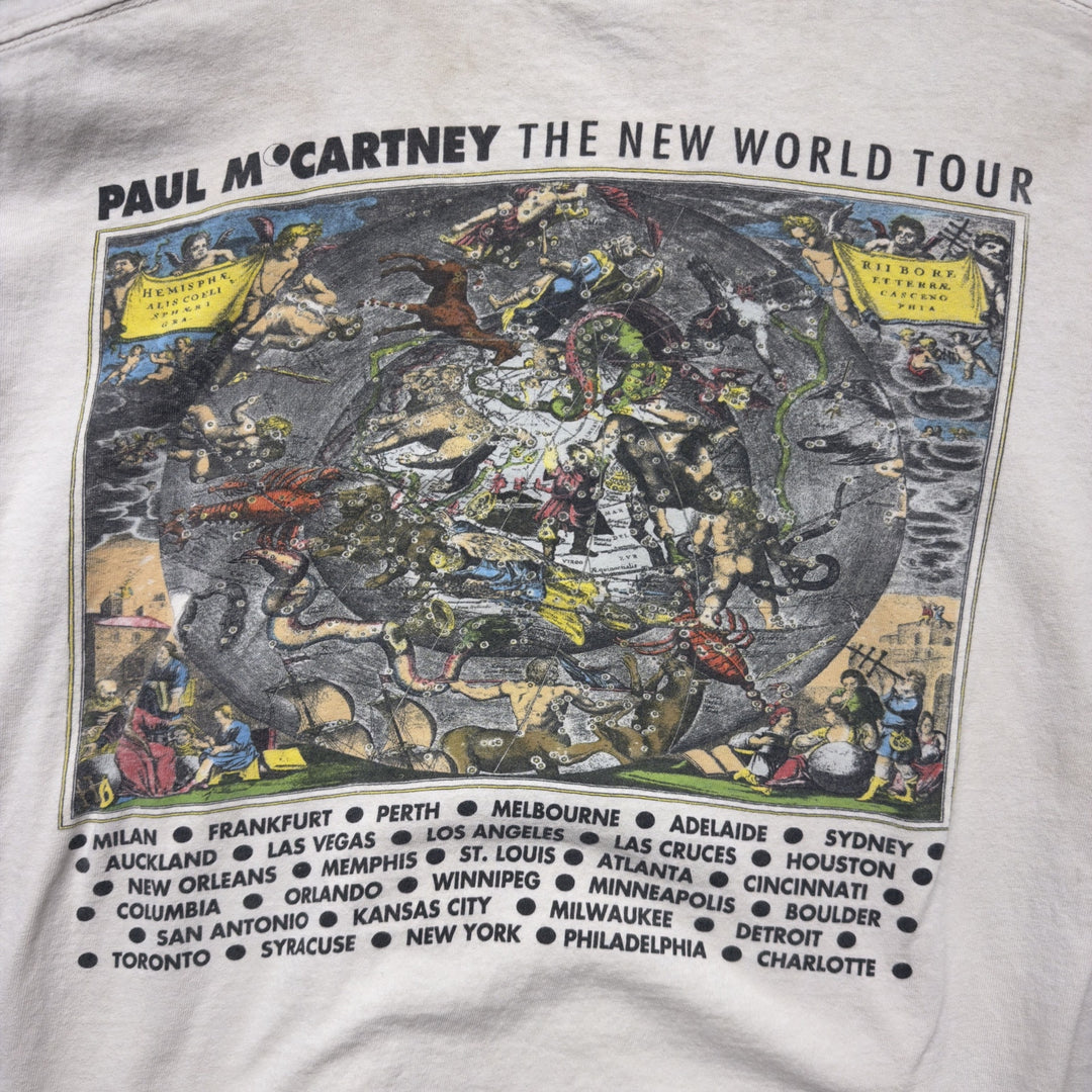 Paul Mcartney New World Vintage Tour T Shirt Size XL 90s