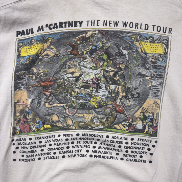 Paul Mcartney New World Vintage Tour T Shirt Size XL 90s