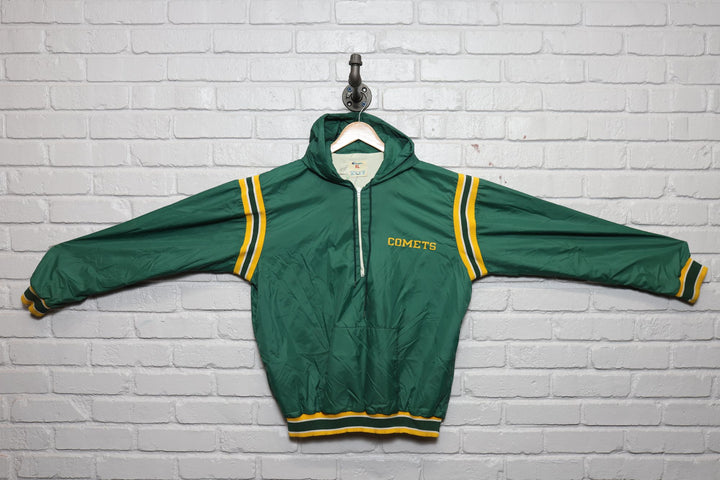 80s champion comets half zip jacket size xl