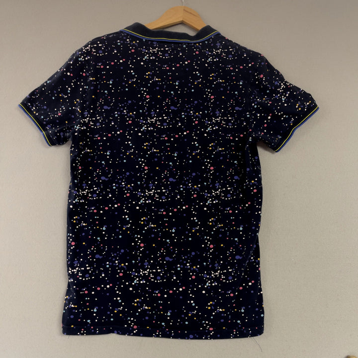 United colors Of Benetton Splatter Print Polo Shirt Size Large