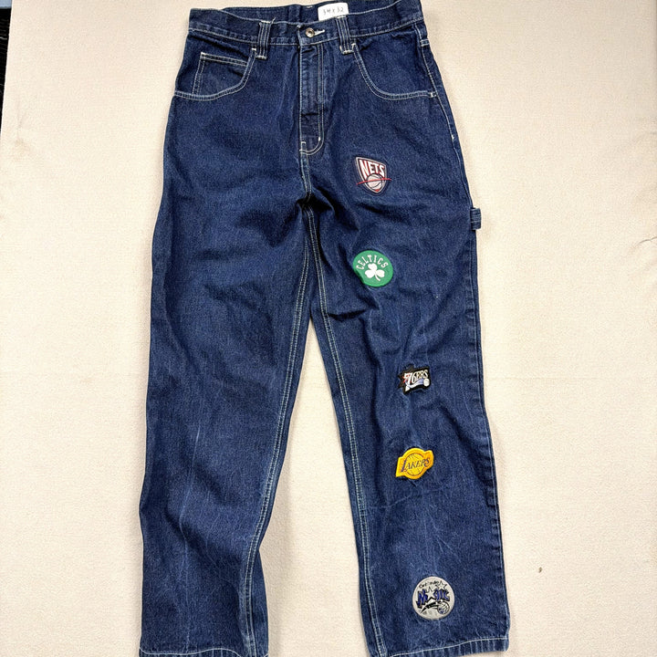 Vintage NBA Logo Jeans Size 34