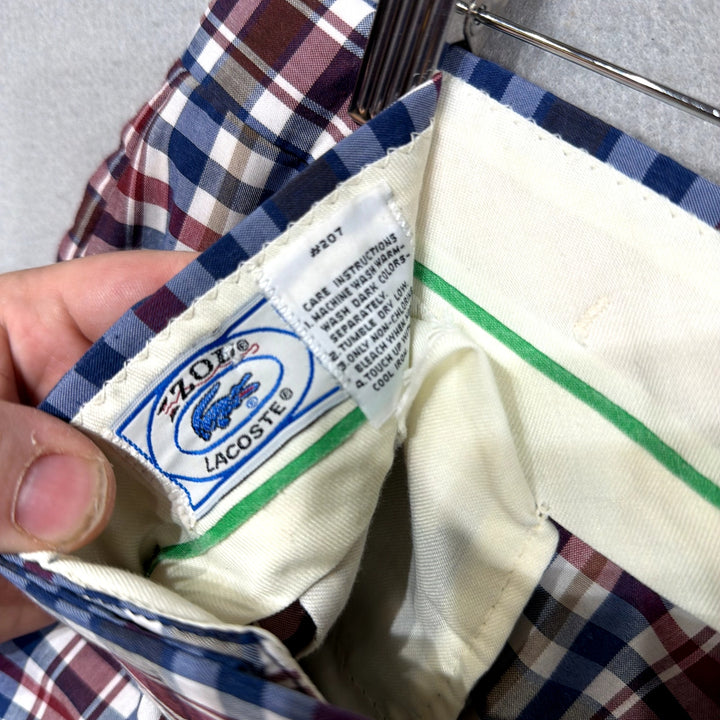 Vintage Lacoste Plaid Pants Size 32