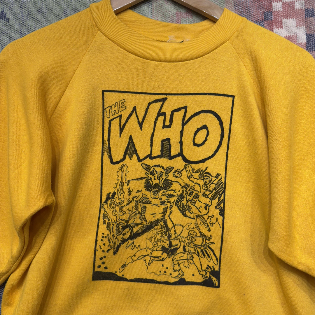 The Who Vintage Comic Book Sweatshirt Size XL 80s
