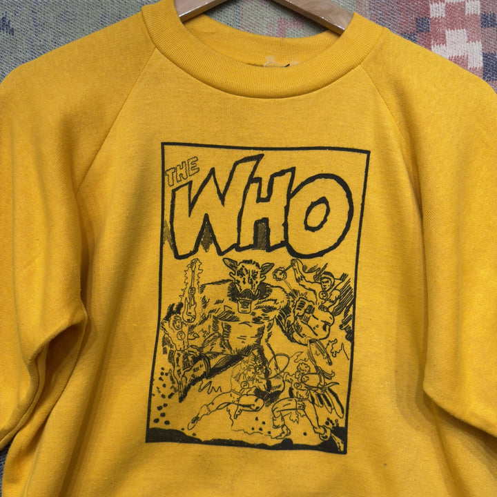 The Who Vintage Comic Book Sweatshirt Size XL 80s