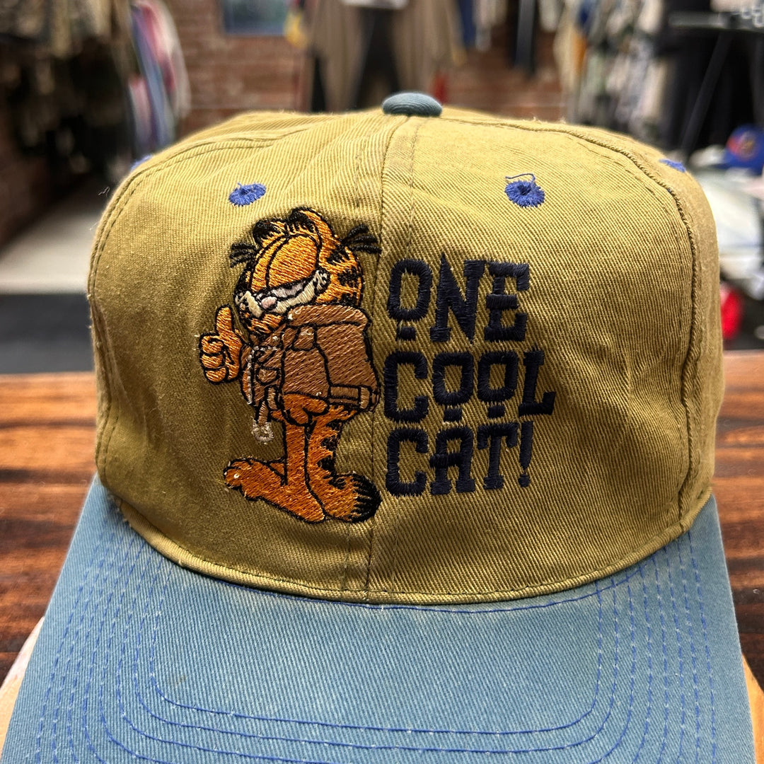 90's Garfield "One Cool Cat" Snapback Cap Hat