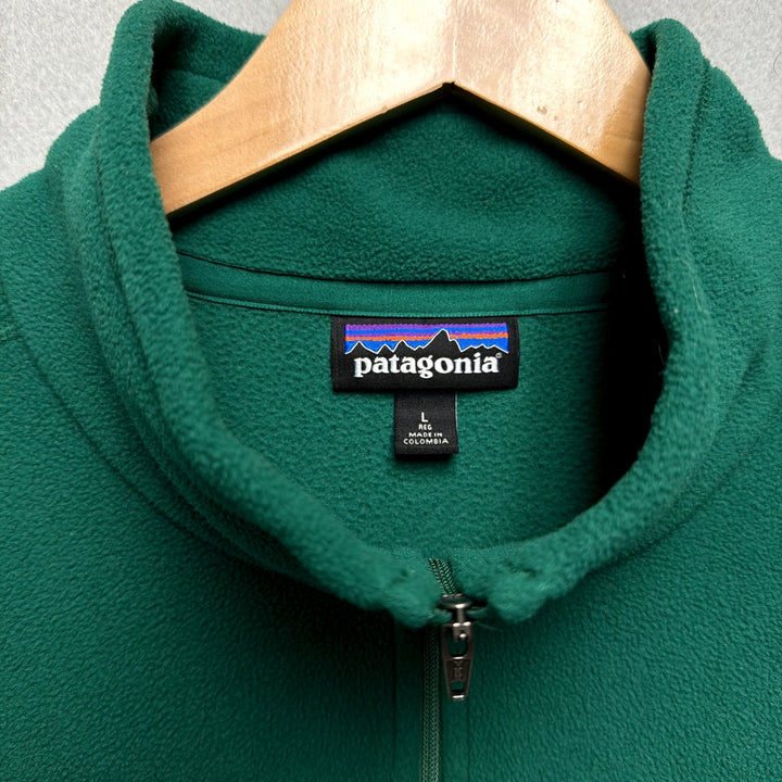 Patagonia Men's Green Quarter Zip Sweatshirt Size Large