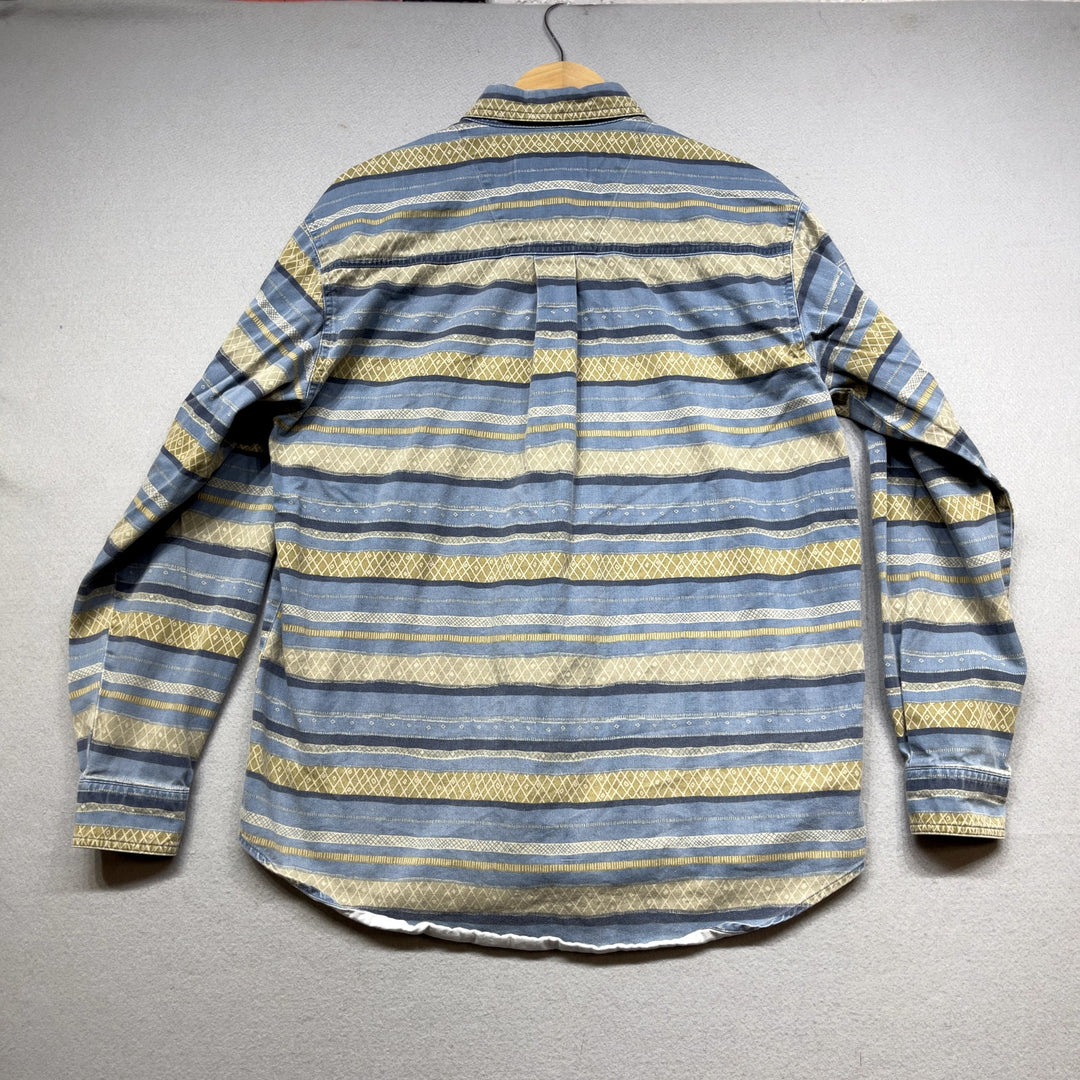 Vintage Wrangler Rugged Wear Striped Shirt size Medium