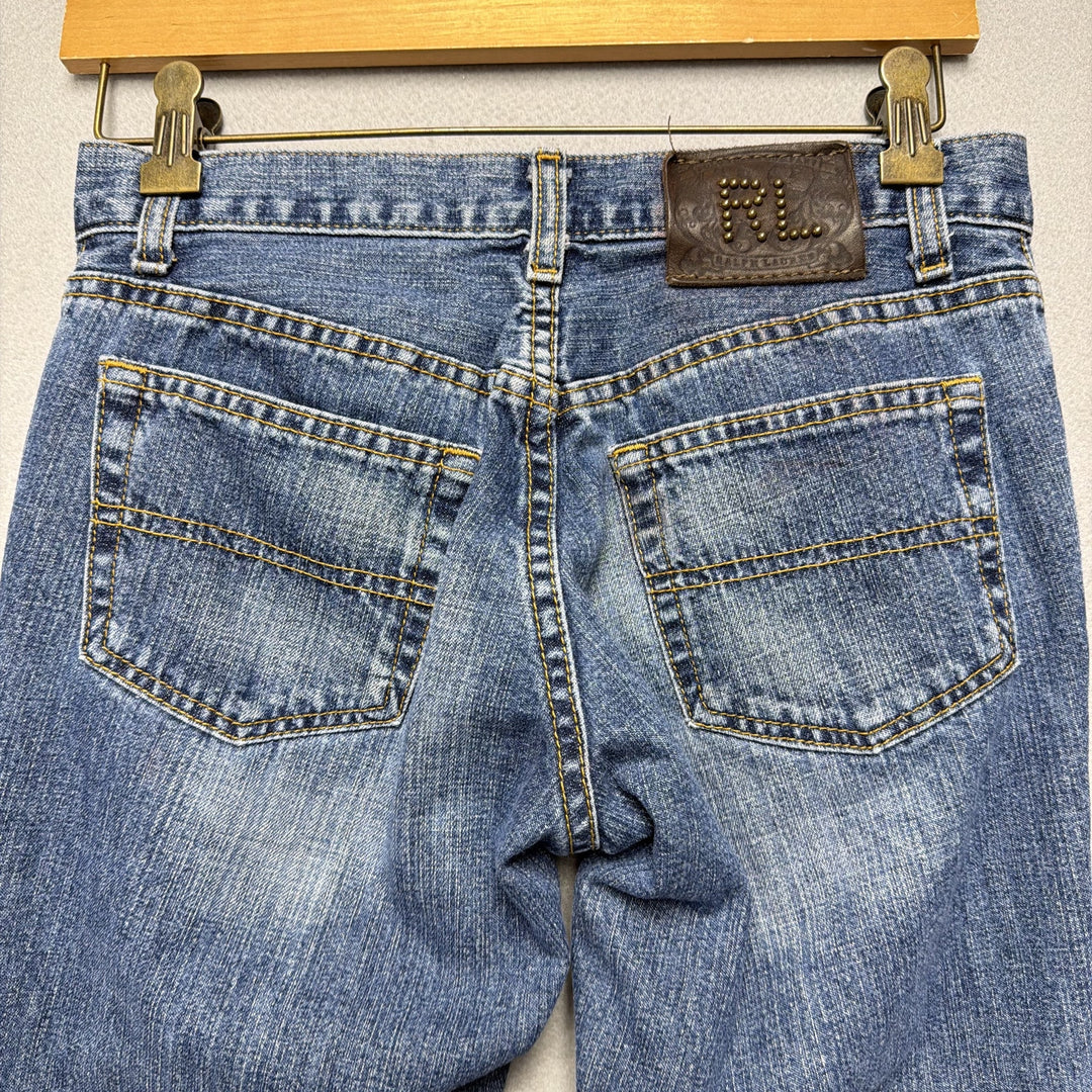 Vintage Ralph Lauren Lace Up Leg Polo Jeans Size 29