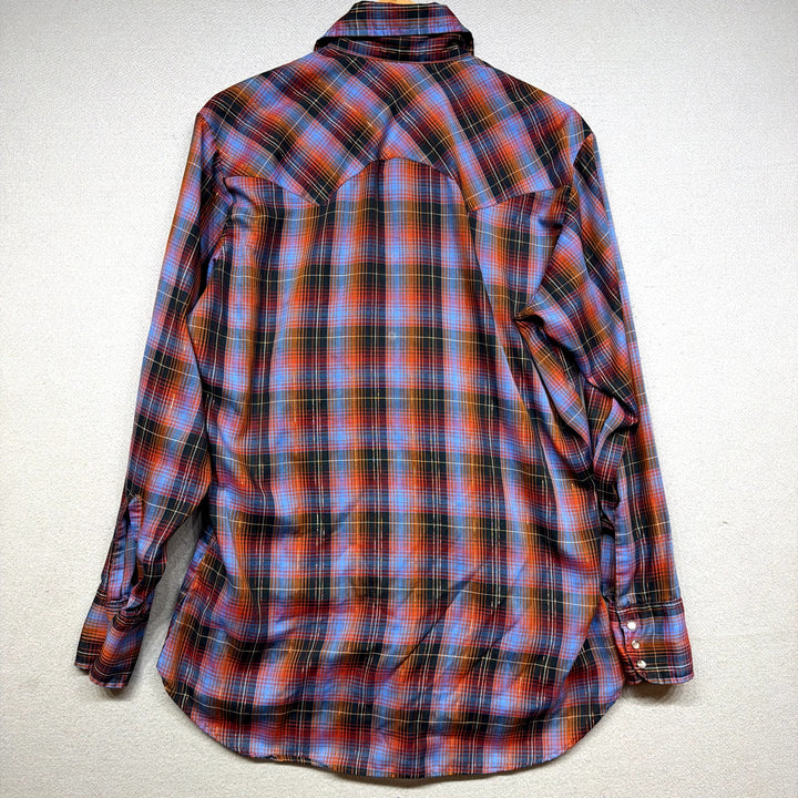 Vintage Levi's Plaid Pearl Snap Shirt size Medium
