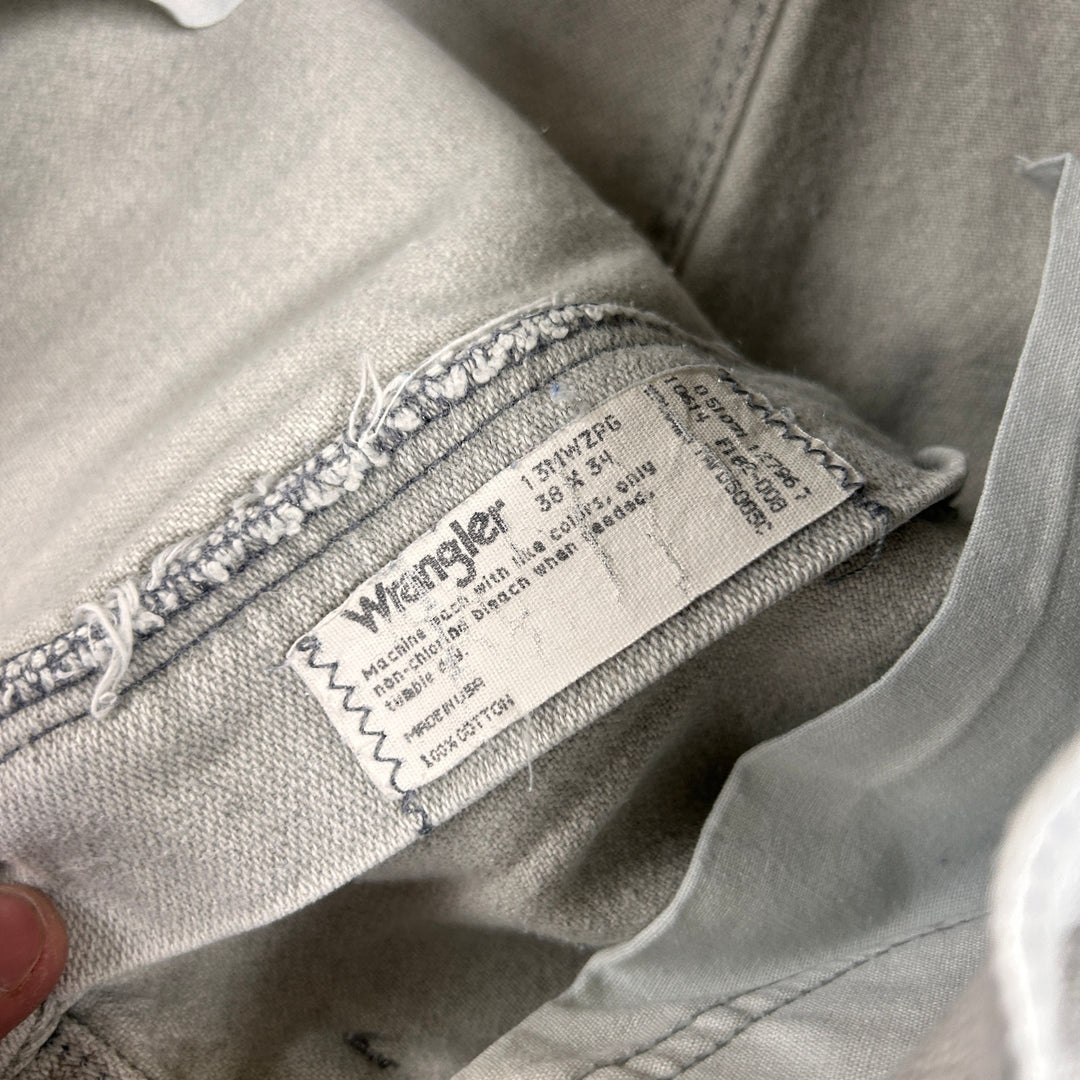 Vintage Wrangler Made in USA 13MWZ Gray Jeans Size 36
