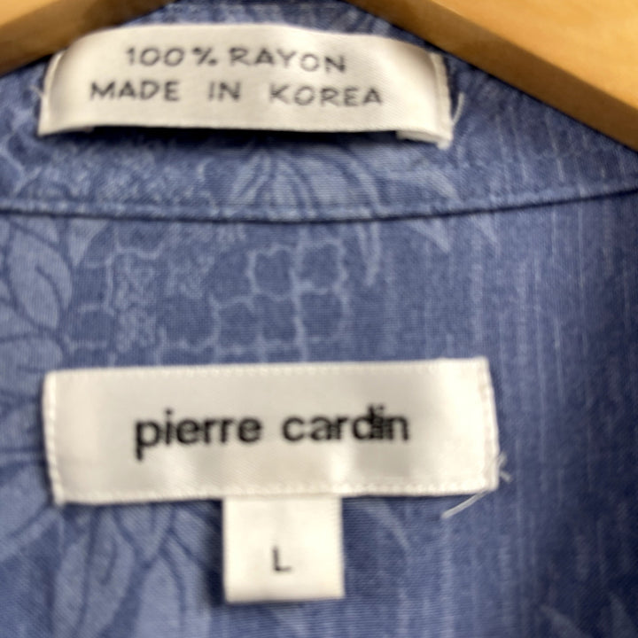 Vintage Pierre Cardin Rayon Pineapple Print Beach Button Up L