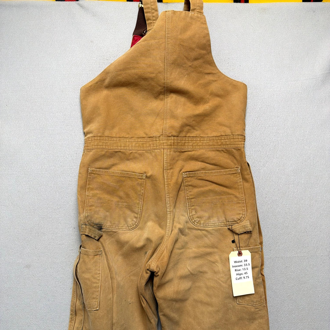 Carhartt R38 Insulated Overalls Size 34x34