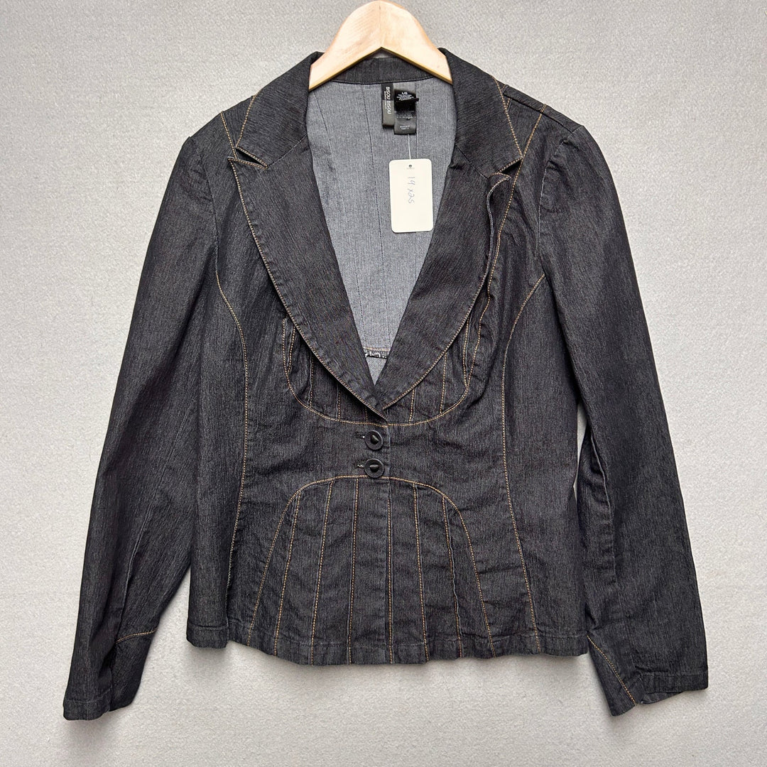 Bisou Bisou Denim Jacket Size Large