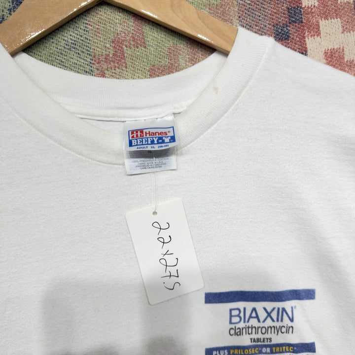 Biaxin Vintage Medicine  T Shirt Size XL 2000s