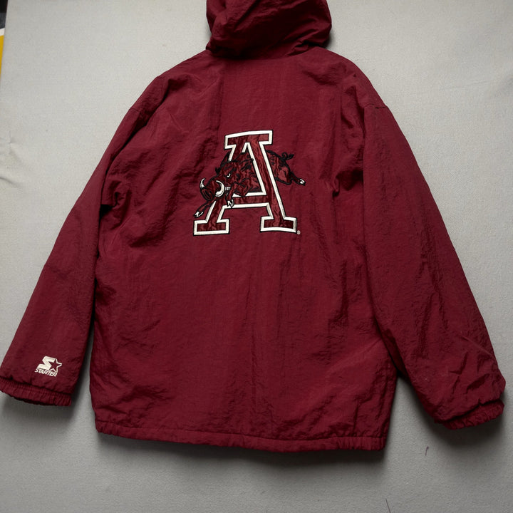 90's Starter Arkansas Razorback Jacket Jumping Hog Size XL