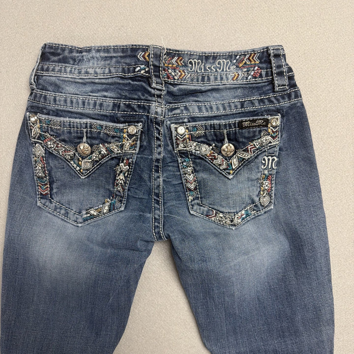 Vintage Miss Me Embellished Pocket Y2K Jeans Size 26