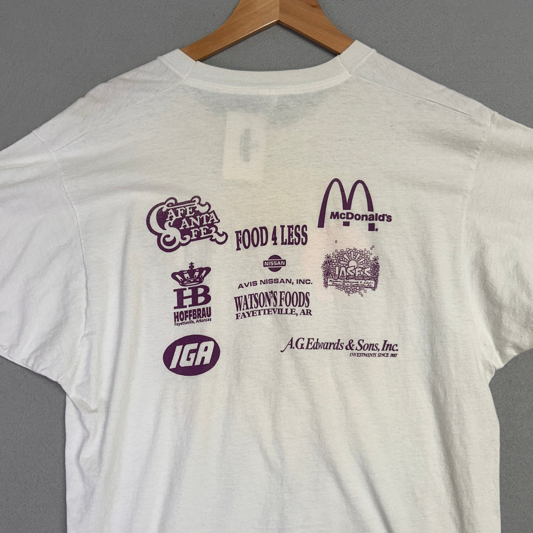 90's Ron Brewer Arkansas Basketball Boot Camp T Shirt Size XL
