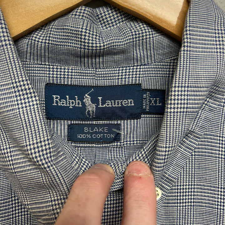 Vintage Polo Ralph Lauren Plaid Blake Button Down Shirt Size XL