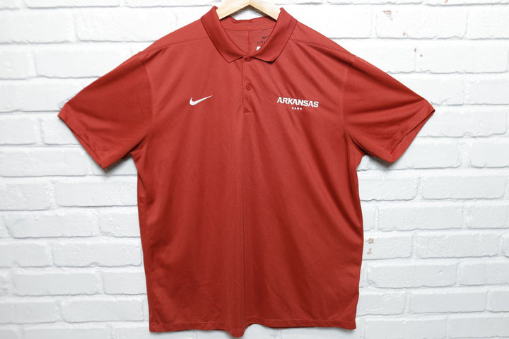 Nike Arkansas Band Polo Shirt Large