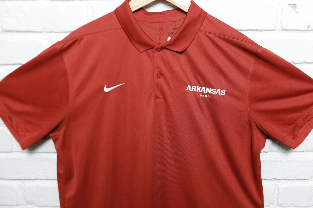 Nike Arkansas Band Polo Shirt Large