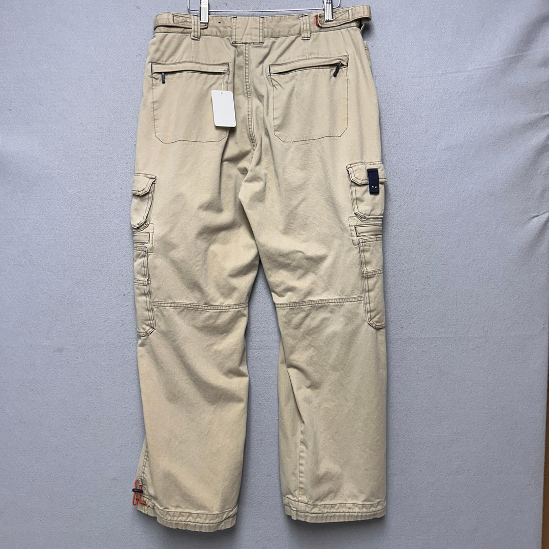 Vintage Bugle Boy Jeans Cargo Tech Pants Size 36x30