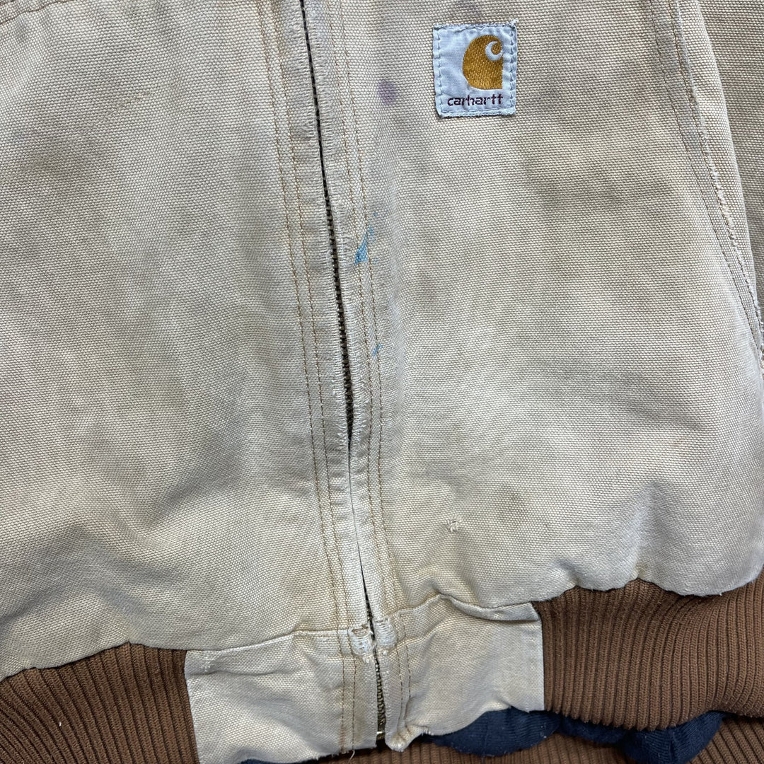 Carhartt  Brown Hooded Active Jacket Size 4XL