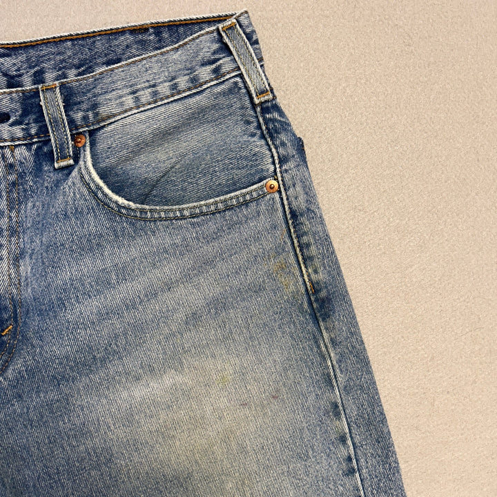Levis 517 Cut Off Denim Jean Shorts Size 32